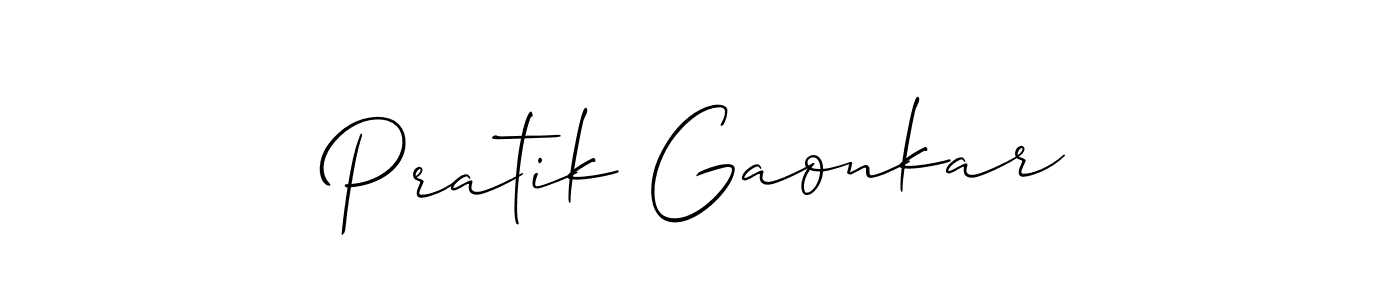 Best and Professional Signature Style for Pratik Gaonkar. Allison_Script Best Signature Style Collection. Pratik Gaonkar signature style 2 images and pictures png
