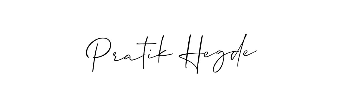 The best way (Allison_Script) to make a short signature is to pick only two or three words in your name. The name Pratik Hegde include a total of six letters. For converting this name. Pratik Hegde signature style 2 images and pictures png