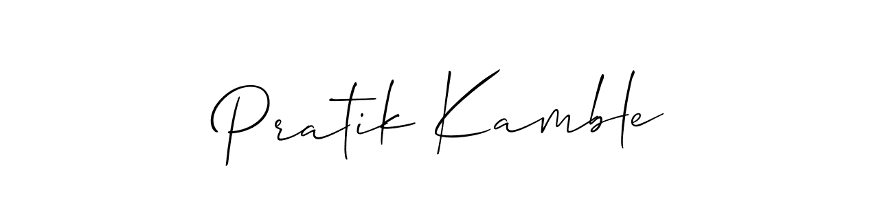 It looks lik you need a new signature style for name Pratik Kamble. Design unique handwritten (Allison_Script) signature with our free signature maker in just a few clicks. Pratik Kamble signature style 2 images and pictures png