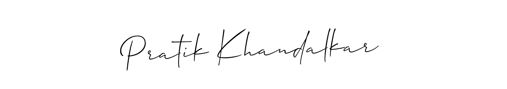 Once you've used our free online signature maker to create your best signature Allison_Script style, it's time to enjoy all of the benefits that Pratik Khandalkar name signing documents. Pratik Khandalkar signature style 2 images and pictures png