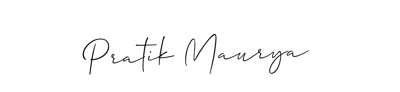 if you are searching for the best signature style for your name Pratik Maurya. so please give up your signature search. here we have designed multiple signature styles  using Allison_Script. Pratik Maurya signature style 2 images and pictures png