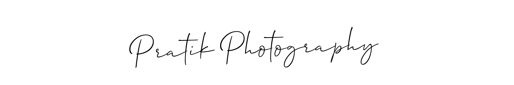 How to make Pratik Photography signature? Allison_Script is a professional autograph style. Create handwritten signature for Pratik Photography name. Pratik Photography signature style 2 images and pictures png