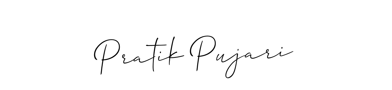 Best and Professional Signature Style for Pratik Pujari. Allison_Script Best Signature Style Collection. Pratik Pujari signature style 2 images and pictures png
