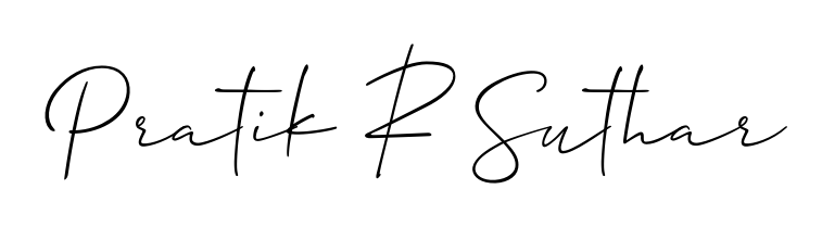 Create a personalized artistic stamp with Pratik R Suthar in Allison_Script font. Perfect for visual artists, designers, and influencers. Pratik R Suthar signature style 2 images and pictures png