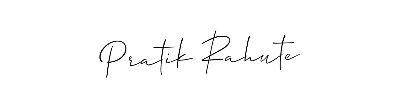 How to Draw Pratik Rahute signature style? Allison_Script is a latest design signature styles for name Pratik Rahute. Pratik Rahute signature style 2 images and pictures png