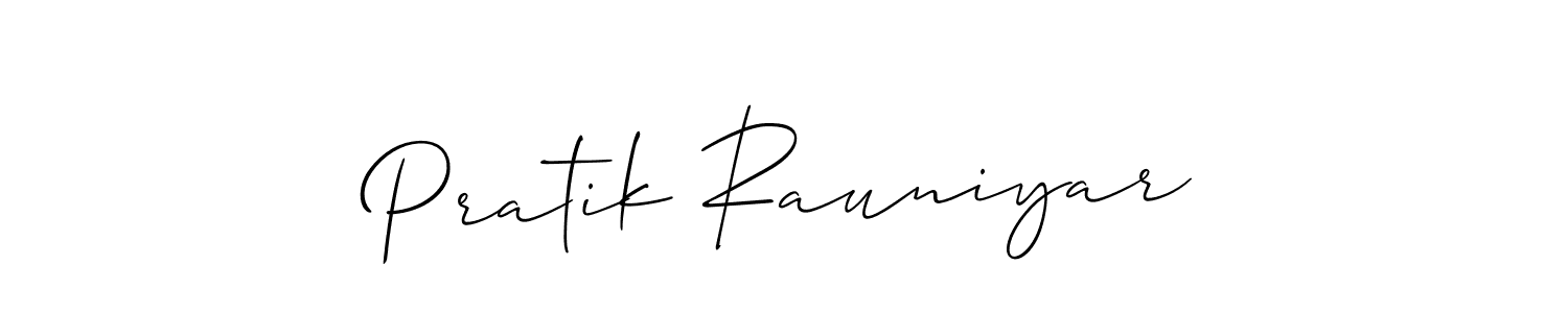 The best way (Allison_Script) to make a short signature is to pick only two or three words in your name. The name Pratik Rauniyar include a total of six letters. For converting this name. Pratik Rauniyar signature style 2 images and pictures png