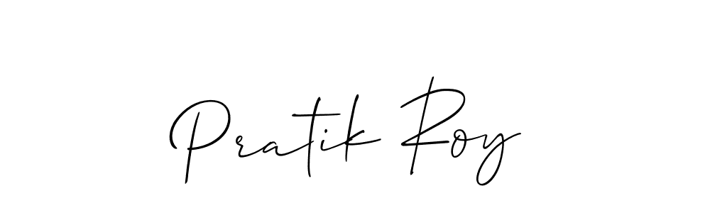 How to make Pratik Roy signature? Allison_Script is a professional autograph style. Create handwritten signature for Pratik Roy name. Pratik Roy signature style 2 images and pictures png