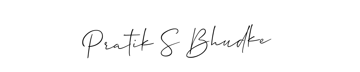 Also You can easily find your signature by using the search form. We will create Pratik S Bhudke name handwritten signature images for you free of cost using Allison_Script sign style. Pratik S Bhudke signature style 2 images and pictures png