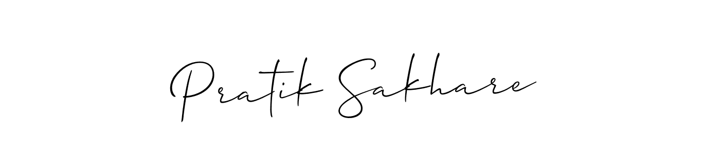 How to make Pratik Sakhare signature? Allison_Script is a professional autograph style. Create handwritten signature for Pratik Sakhare name. Pratik Sakhare signature style 2 images and pictures png