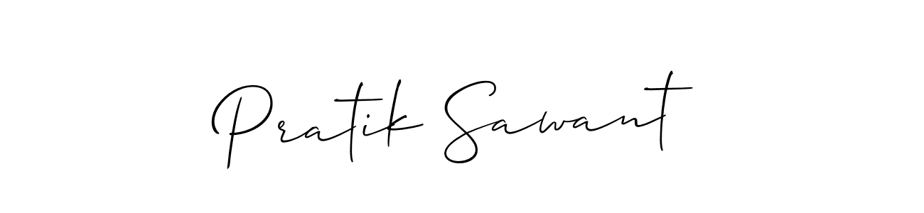 Use a signature maker to create a handwritten signature online. With this signature software, you can design (Allison_Script) your own signature for name Pratik Sawant. Pratik Sawant signature style 2 images and pictures png