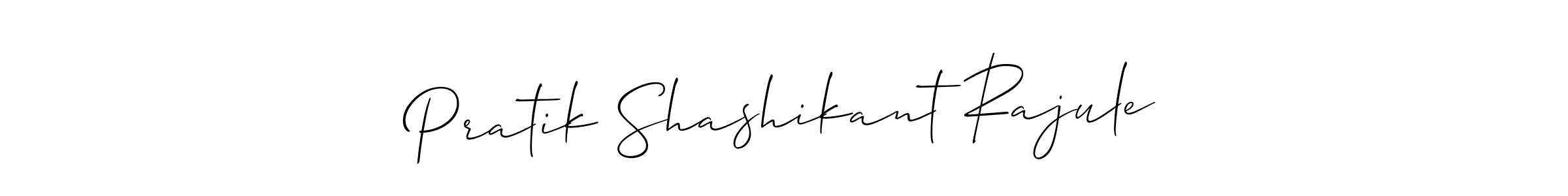 This is the best signature style for the Pratik Shashikant Rajule name. Also you like these signature font (Allison_Script). Mix name signature. Pratik Shashikant Rajule signature style 2 images and pictures png