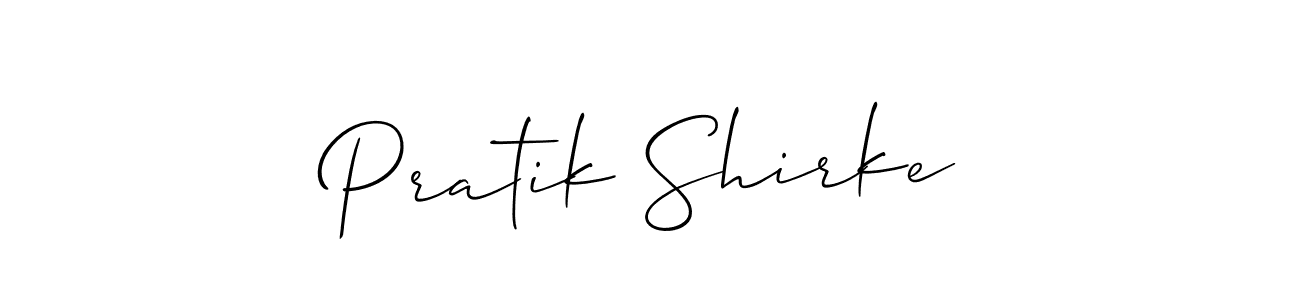 You can use this online signature creator to create a handwritten signature for the name Pratik Shirke. This is the best online autograph maker. Pratik Shirke signature style 2 images and pictures png