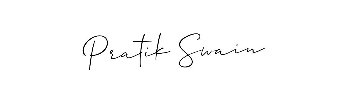 Pratik Swain stylish signature style. Best Handwritten Sign (Allison_Script) for my name. Handwritten Signature Collection Ideas for my name Pratik Swain. Pratik Swain signature style 2 images and pictures png