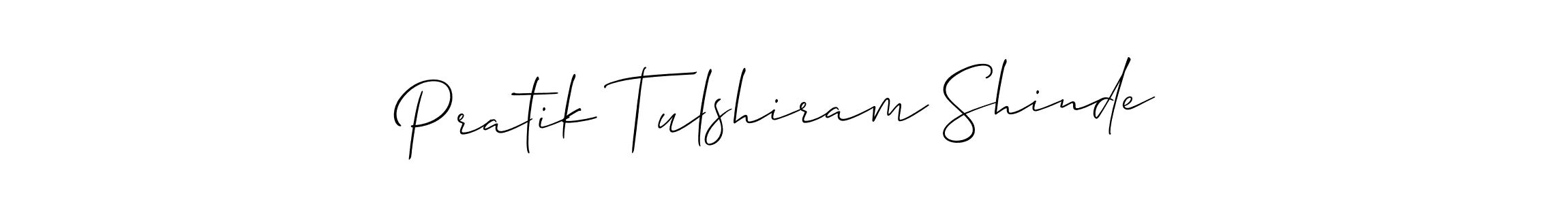 Also we have Pratik Tulshiram Shinde name is the best signature style. Create professional handwritten signature collection using Allison_Script autograph style. Pratik Tulshiram Shinde signature style 2 images and pictures png