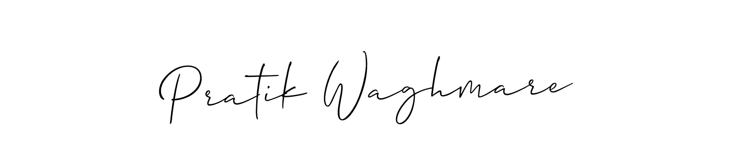 Create a beautiful signature design for name Pratik Waghmare. With this signature (Allison_Script) fonts, you can make a handwritten signature for free. Pratik Waghmare signature style 2 images and pictures png