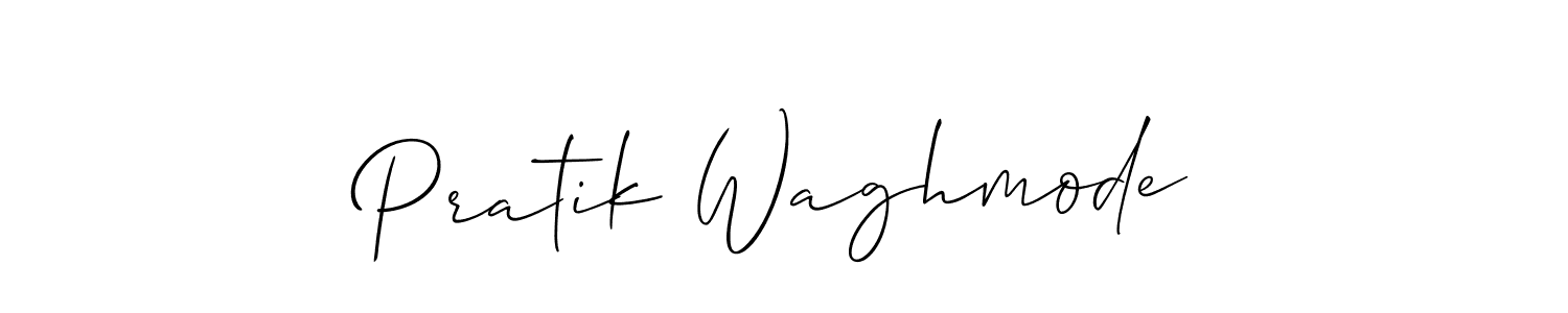 Pratik Waghmode stylish signature style. Best Handwritten Sign (Allison_Script) for my name. Handwritten Signature Collection Ideas for my name Pratik Waghmode. Pratik Waghmode signature style 2 images and pictures png