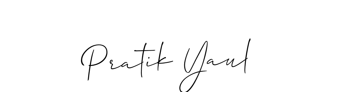 Make a beautiful signature design for name Pratik Yaul. Use this online signature maker to create a handwritten signature for free. Pratik Yaul signature style 2 images and pictures png