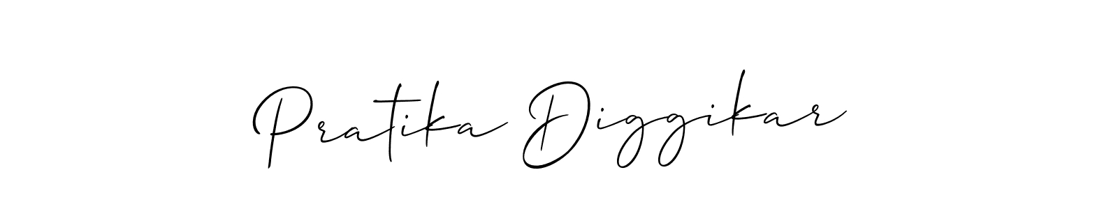 This is the best signature style for the Pratika Diggikar name. Also you like these signature font (Allison_Script). Mix name signature. Pratika Diggikar signature style 2 images and pictures png