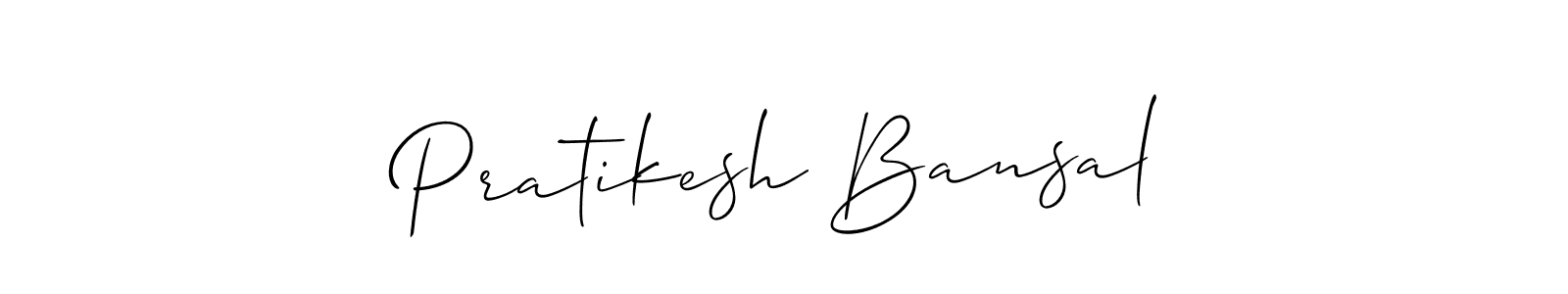 Use a signature maker to create a handwritten signature online. With this signature software, you can design (Allison_Script) your own signature for name Pratikesh Bansal. Pratikesh Bansal signature style 2 images and pictures png