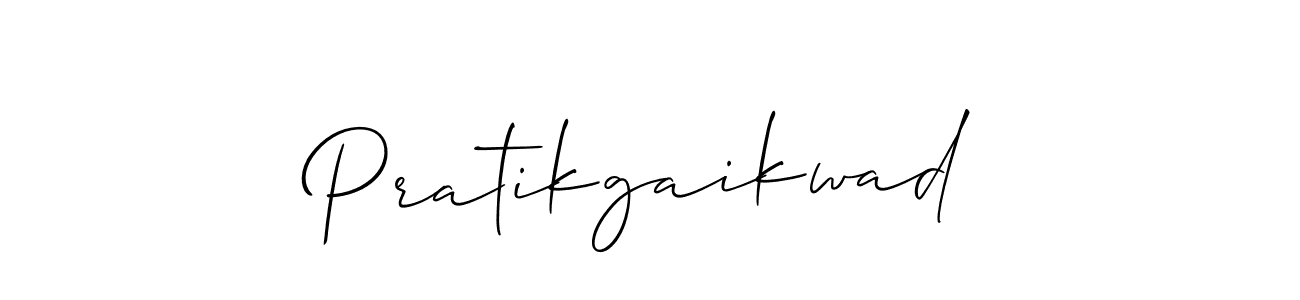 How to make Pratikgaikwad signature? Allison_Script is a professional autograph style. Create handwritten signature for Pratikgaikwad name. Pratikgaikwad signature style 2 images and pictures png