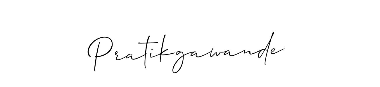 How to Draw Pratikgawande signature style? Allison_Script is a latest design signature styles for name Pratikgawande. Pratikgawande signature style 2 images and pictures png