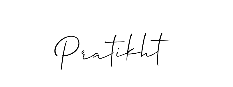 How to Draw Pratikht signature style? Allison_Script is a latest design signature styles for name Pratikht. Pratikht signature style 2 images and pictures png