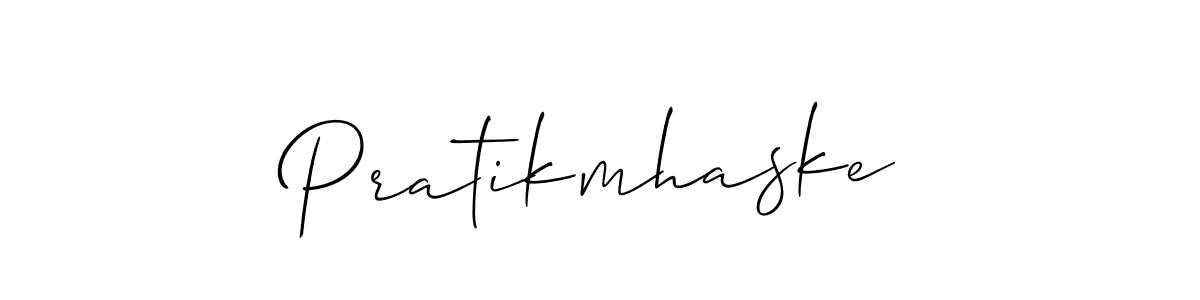 How to make Pratikmhaske signature? Allison_Script is a professional autograph style. Create handwritten signature for Pratikmhaske name. Pratikmhaske signature style 2 images and pictures png