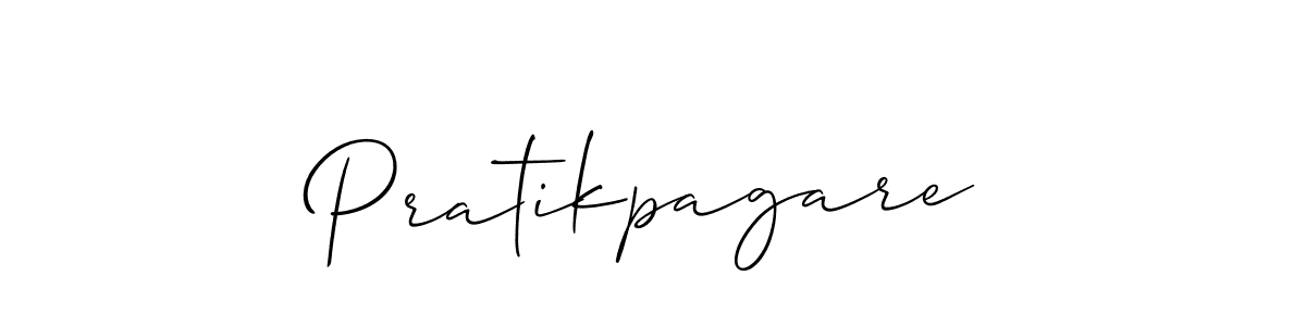 Make a beautiful signature design for name Pratikpagare. With this signature (Allison_Script) style, you can create a handwritten signature for free. Pratikpagare signature style 2 images and pictures png