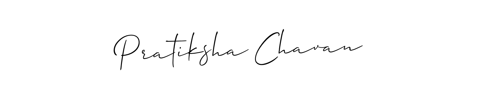 Similarly Allison_Script is the best handwritten signature design. Signature creator online .You can use it as an online autograph creator for name Pratiksha Chavan. Pratiksha Chavan signature style 2 images and pictures png