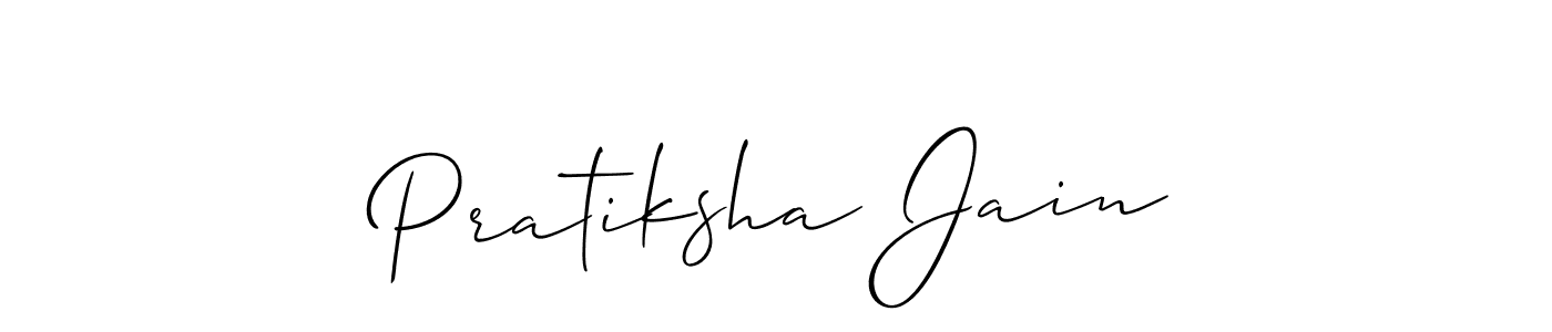 Make a short Pratiksha Jain signature style. Manage your documents anywhere anytime using Allison_Script. Create and add eSignatures, submit forms, share and send files easily. Pratiksha Jain signature style 2 images and pictures png