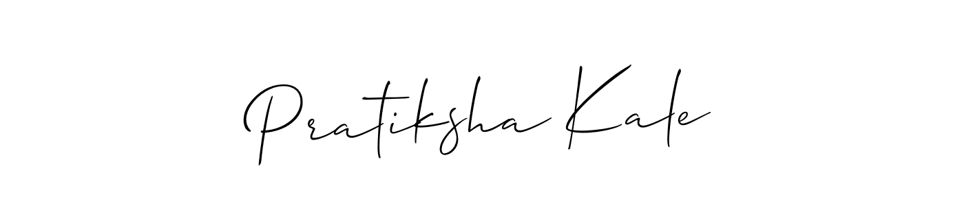 Use a signature maker to create a handwritten signature online. With this signature software, you can design (Allison_Script) your own signature for name Pratiksha Kale. Pratiksha Kale signature style 2 images and pictures png