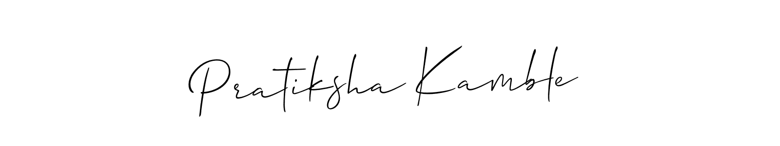 How to Draw Pratiksha Kamble signature style? Allison_Script is a latest design signature styles for name Pratiksha Kamble. Pratiksha Kamble signature style 2 images and pictures png