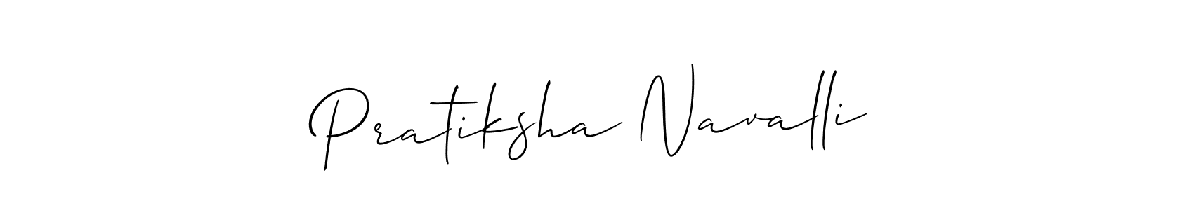 Also You can easily find your signature by using the search form. We will create Pratiksha Navalli name handwritten signature images for you free of cost using Allison_Script sign style. Pratiksha Navalli signature style 2 images and pictures png