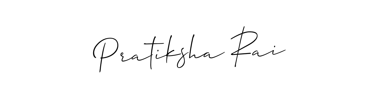 if you are searching for the best signature style for your name Pratiksha Rai. so please give up your signature search. here we have designed multiple signature styles  using Allison_Script. Pratiksha Rai signature style 2 images and pictures png
