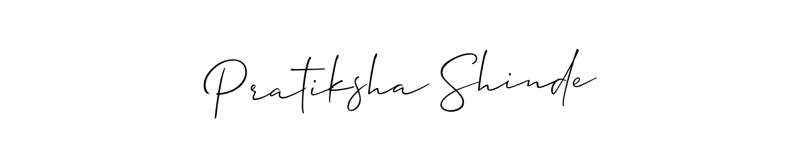 This is the best signature style for the Pratiksha Shinde name. Also you like these signature font (Allison_Script). Mix name signature. Pratiksha Shinde signature style 2 images and pictures png