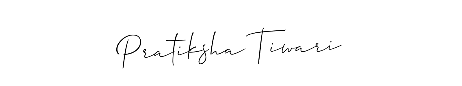 It looks lik you need a new signature style for name Pratiksha Tiwari. Design unique handwritten (Allison_Script) signature with our free signature maker in just a few clicks. Pratiksha Tiwari signature style 2 images and pictures png