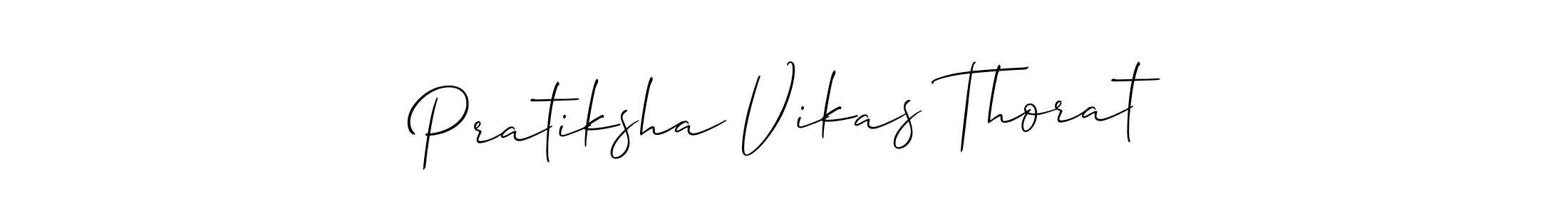 Also we have Pratiksha Vikas Thorat name is the best signature style. Create professional handwritten signature collection using Allison_Script autograph style. Pratiksha Vikas Thorat signature style 2 images and pictures png