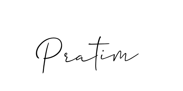 Design your own signature with our free online signature maker. With this signature software, you can create a handwritten (Allison_Script) signature for name Pratim. Pratim signature style 2 images and pictures png