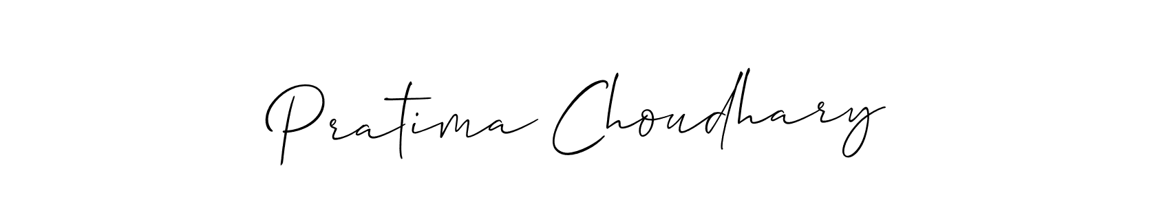 Make a short Pratima Choudhary signature style. Manage your documents anywhere anytime using Allison_Script. Create and add eSignatures, submit forms, share and send files easily. Pratima Choudhary signature style 2 images and pictures png
