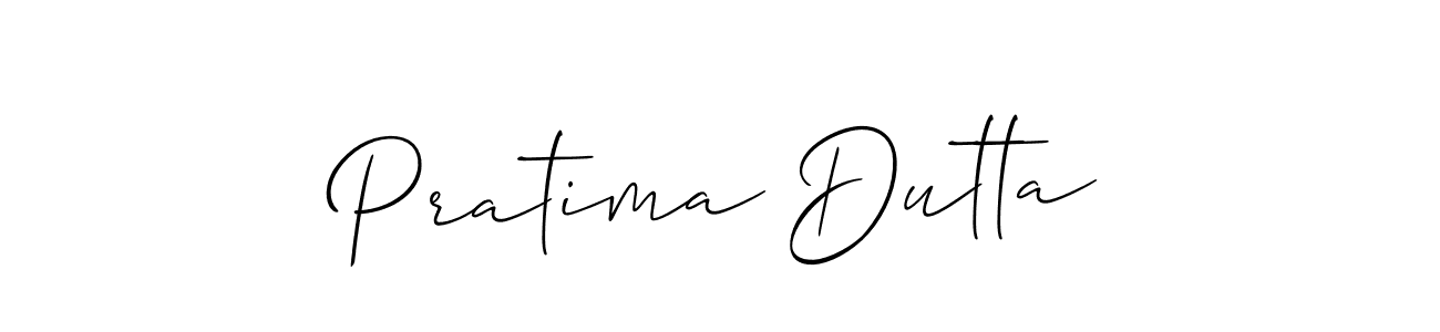 Pratima Dutta stylish signature style. Best Handwritten Sign (Allison_Script) for my name. Handwritten Signature Collection Ideas for my name Pratima Dutta. Pratima Dutta signature style 2 images and pictures png