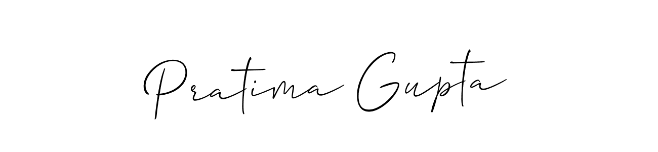 How to make Pratima Gupta signature? Allison_Script is a professional autograph style. Create handwritten signature for Pratima Gupta name. Pratima Gupta signature style 2 images and pictures png