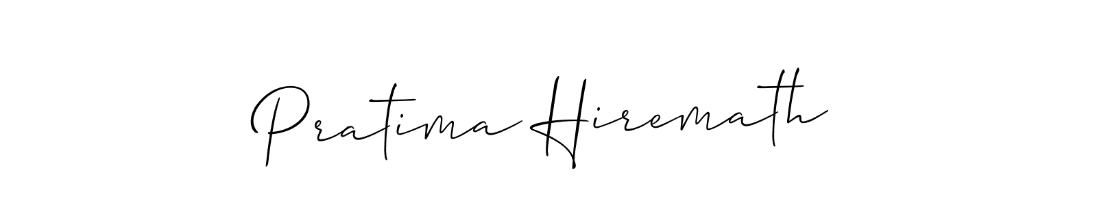 Make a beautiful signature design for name Pratima Hiremath. With this signature (Allison_Script) style, you can create a handwritten signature for free. Pratima Hiremath signature style 2 images and pictures png