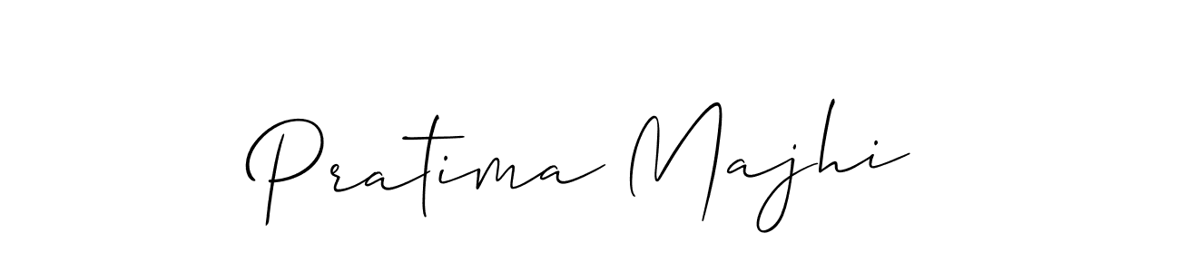 Create a beautiful signature design for name Pratima Majhi. With this signature (Allison_Script) fonts, you can make a handwritten signature for free. Pratima Majhi signature style 2 images and pictures png