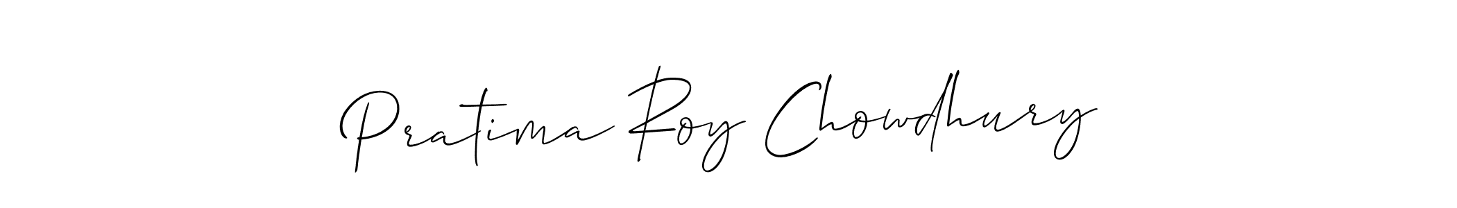 It looks lik you need a new signature style for name Pratima Roy Chowdhury. Design unique handwritten (Allison_Script) signature with our free signature maker in just a few clicks. Pratima Roy Chowdhury signature style 2 images and pictures png