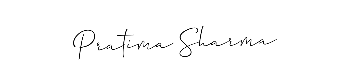 How to make Pratima Sharma signature? Allison_Script is a professional autograph style. Create handwritten signature for Pratima Sharma name. Pratima Sharma signature style 2 images and pictures png