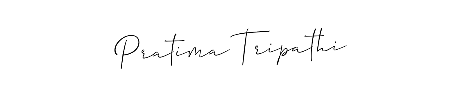 Design your own signature with our free online signature maker. With this signature software, you can create a handwritten (Allison_Script) signature for name Pratima Tripathi. Pratima Tripathi signature style 2 images and pictures png