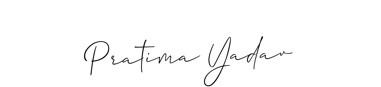 Similarly Allison_Script is the best handwritten signature design. Signature creator online .You can use it as an online autograph creator for name Pratima Yadav. Pratima Yadav signature style 2 images and pictures png