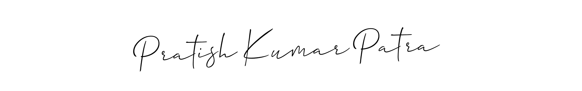 if you are searching for the best signature style for your name Pratish Kumar Patra. so please give up your signature search. here we have designed multiple signature styles  using Allison_Script. Pratish Kumar Patra signature style 2 images and pictures png