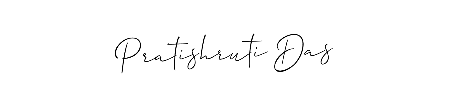 Use a signature maker to create a handwritten signature online. With this signature software, you can design (Allison_Script) your own signature for name Pratishruti Das. Pratishruti Das signature style 2 images and pictures png