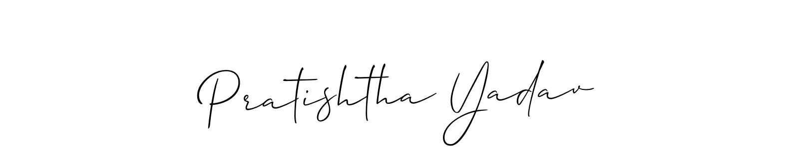 Make a beautiful signature design for name Pratishtha Yadav. Use this online signature maker to create a handwritten signature for free. Pratishtha Yadav signature style 2 images and pictures png
